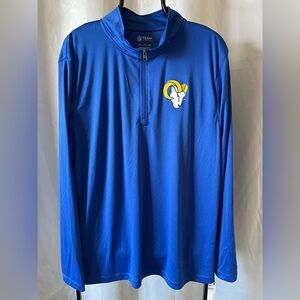 NFL Team Apparel Los Angeles Rams Quarter Zip